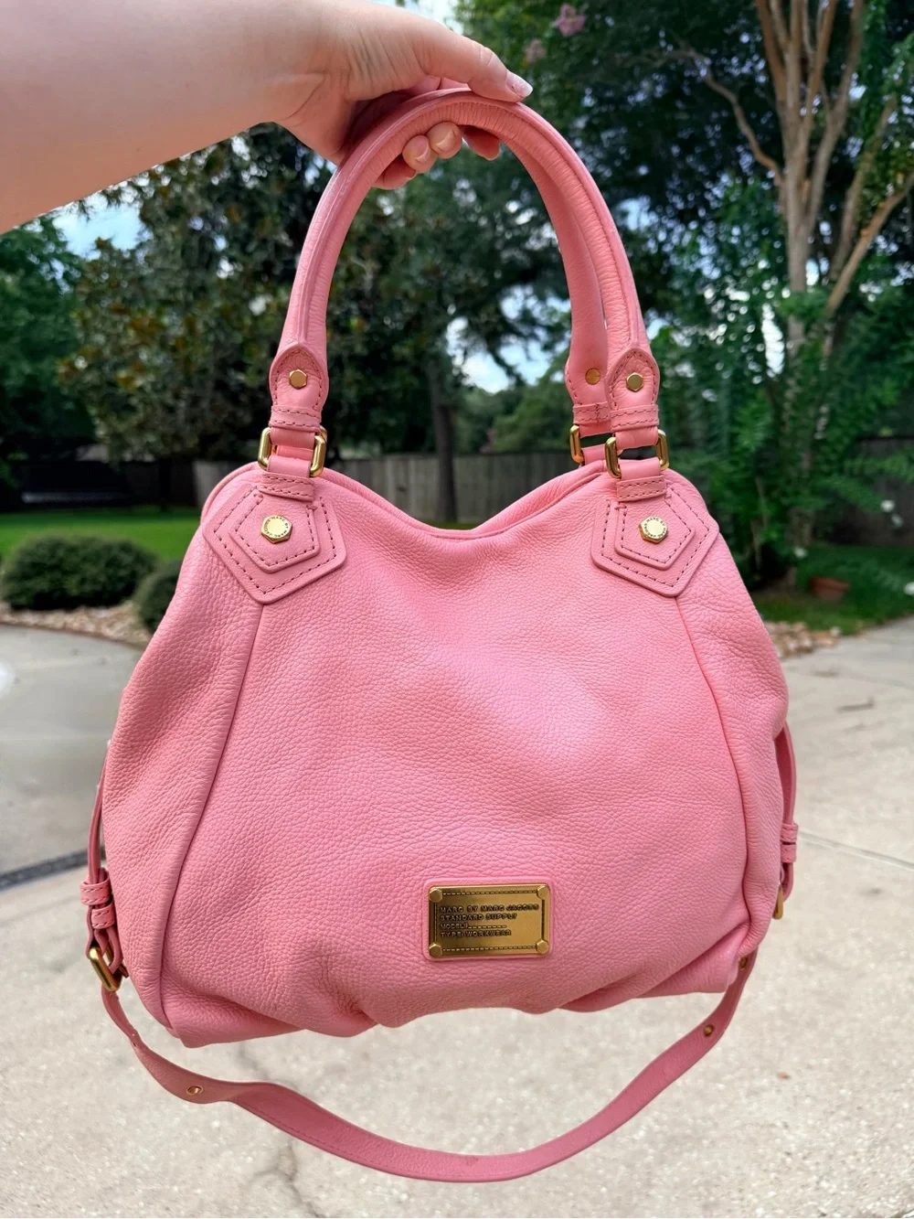 Marc by Marc Jacobs Apricot Rose Pink Leather Shoulder with Strap